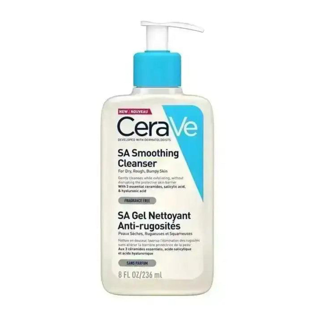 CeraVe SA Gel Nettoyant Anti-Rugosites Peau Seche, Rugueuse et Squameuse
