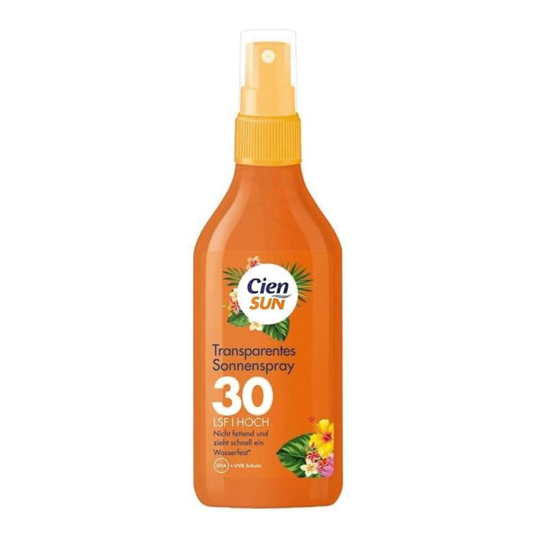 Cien Sun - Protection Solaire Spray Transparent SPF 30 Haut  - 250ml