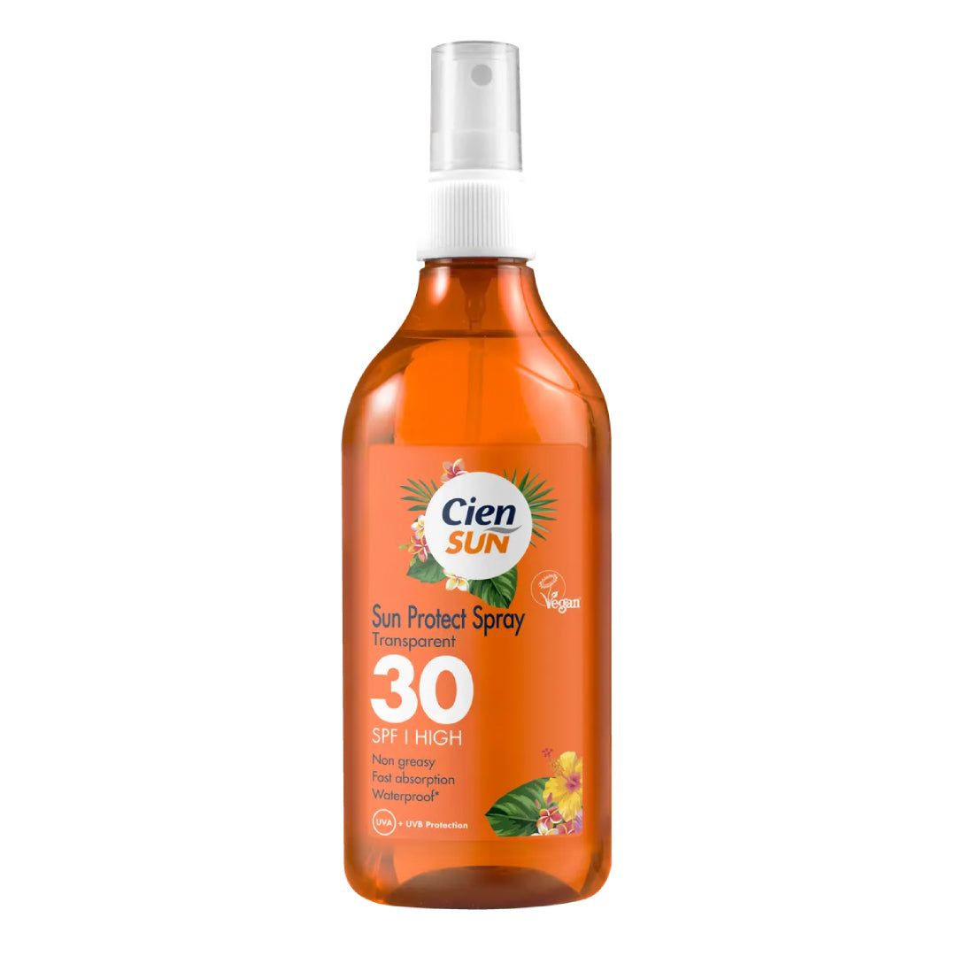 Cien Sun - Protection Solaire Spray Transparent SPF 30 Haut  - 250ml