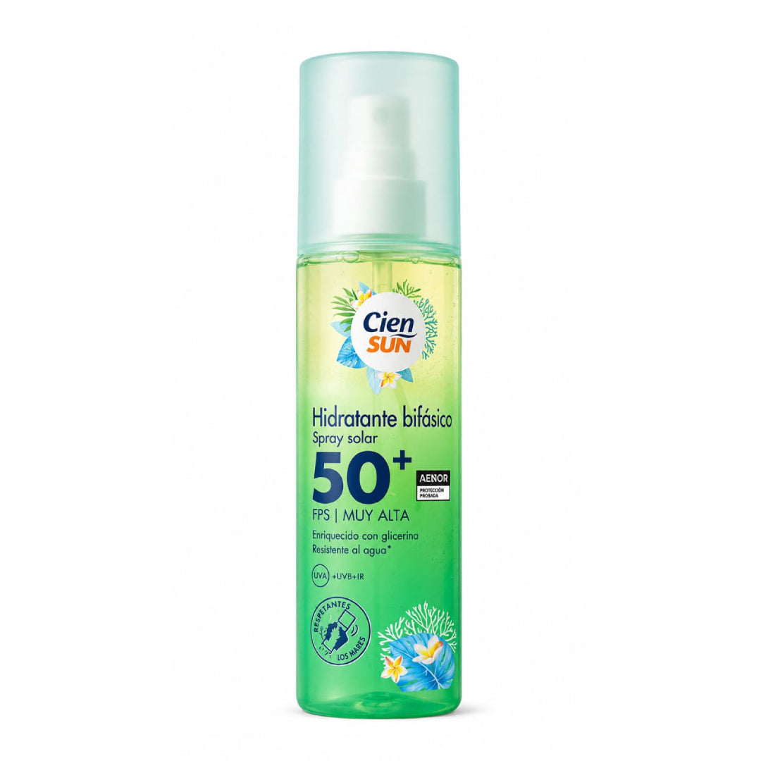 Cien Sun - Spray Solaire Hydratant Biphasé FPS 50+ - 200ml