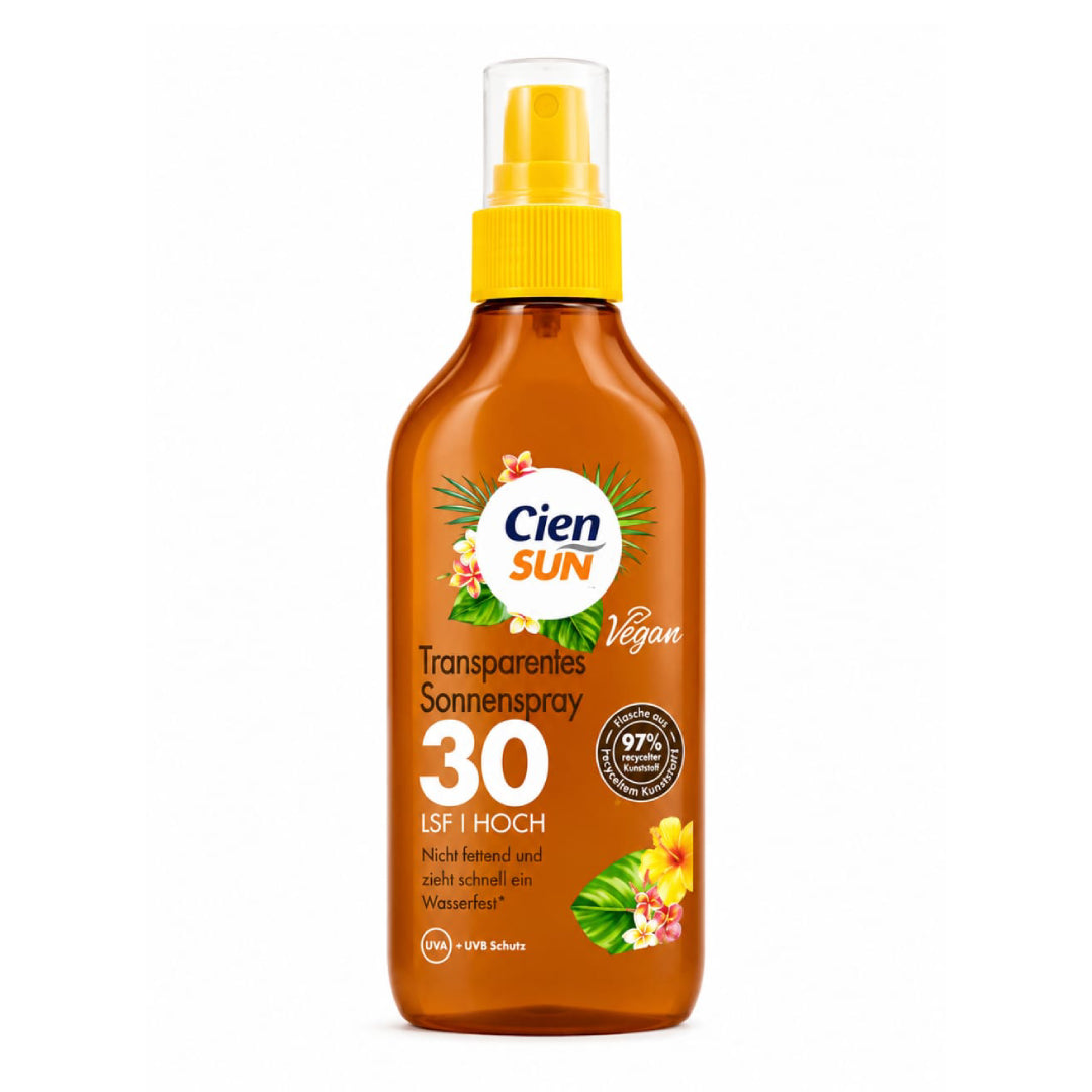 Cien Sun - Protection Solaire Spray Transparent SPF 30 Haut  - 250ml