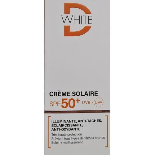D-WHITE CRÈME SOLAIRE INVISIBLE SPF50+ 50ml