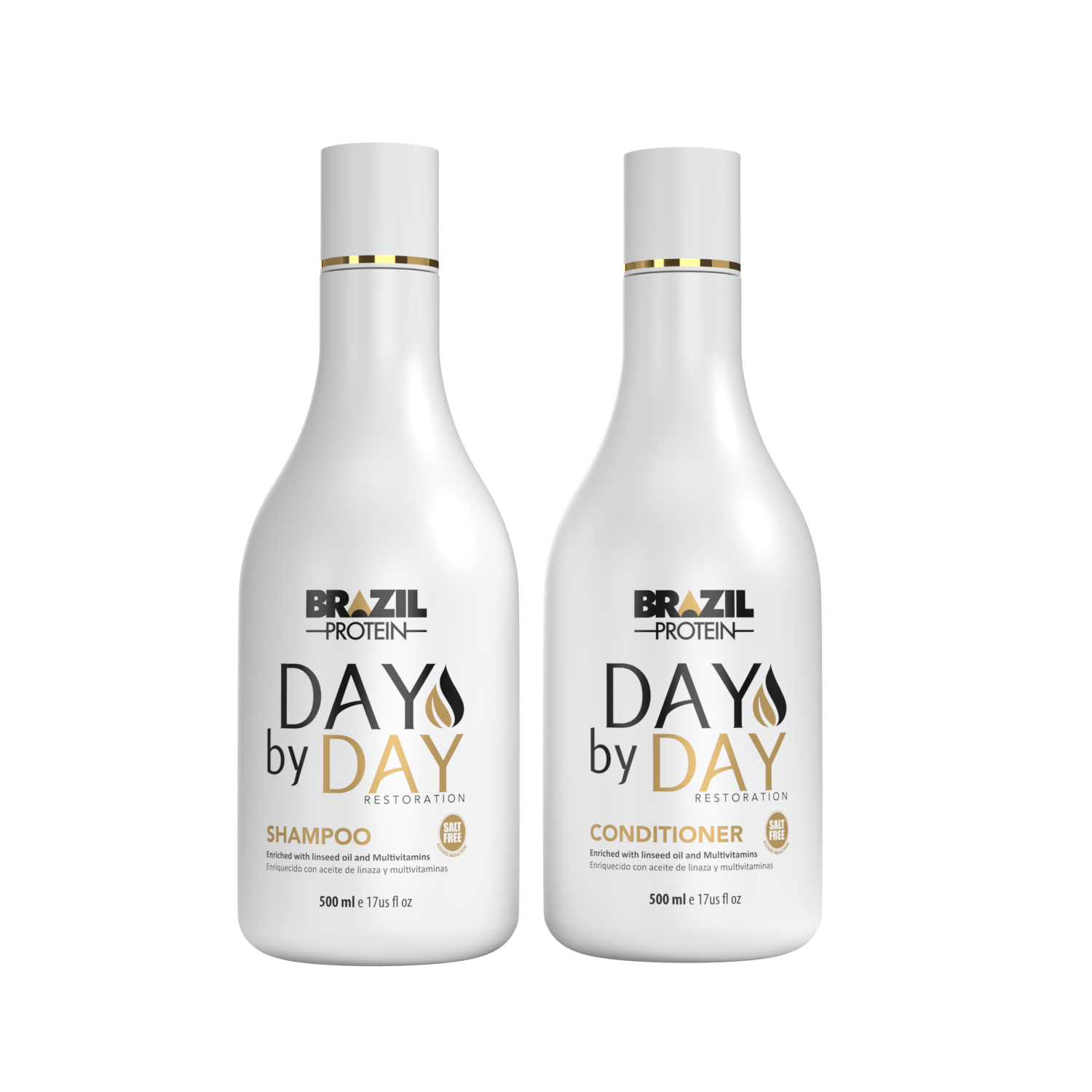 DAY BY DAY SHAMPOO ET CONDITIONER 500 ml- SHAMPOO SANS SULFAT -kstyle