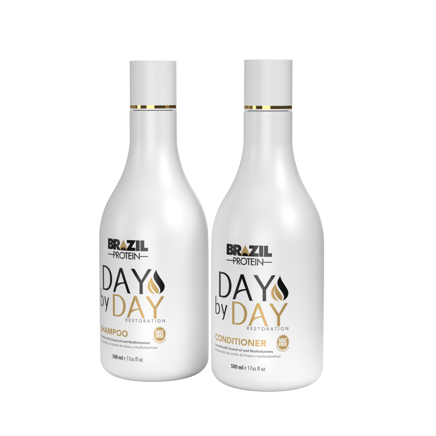 DAY BY DAY SHAMPOO ET CONDITIONER 500 ml- SHAMPOO SANS SULFAT -kstyle