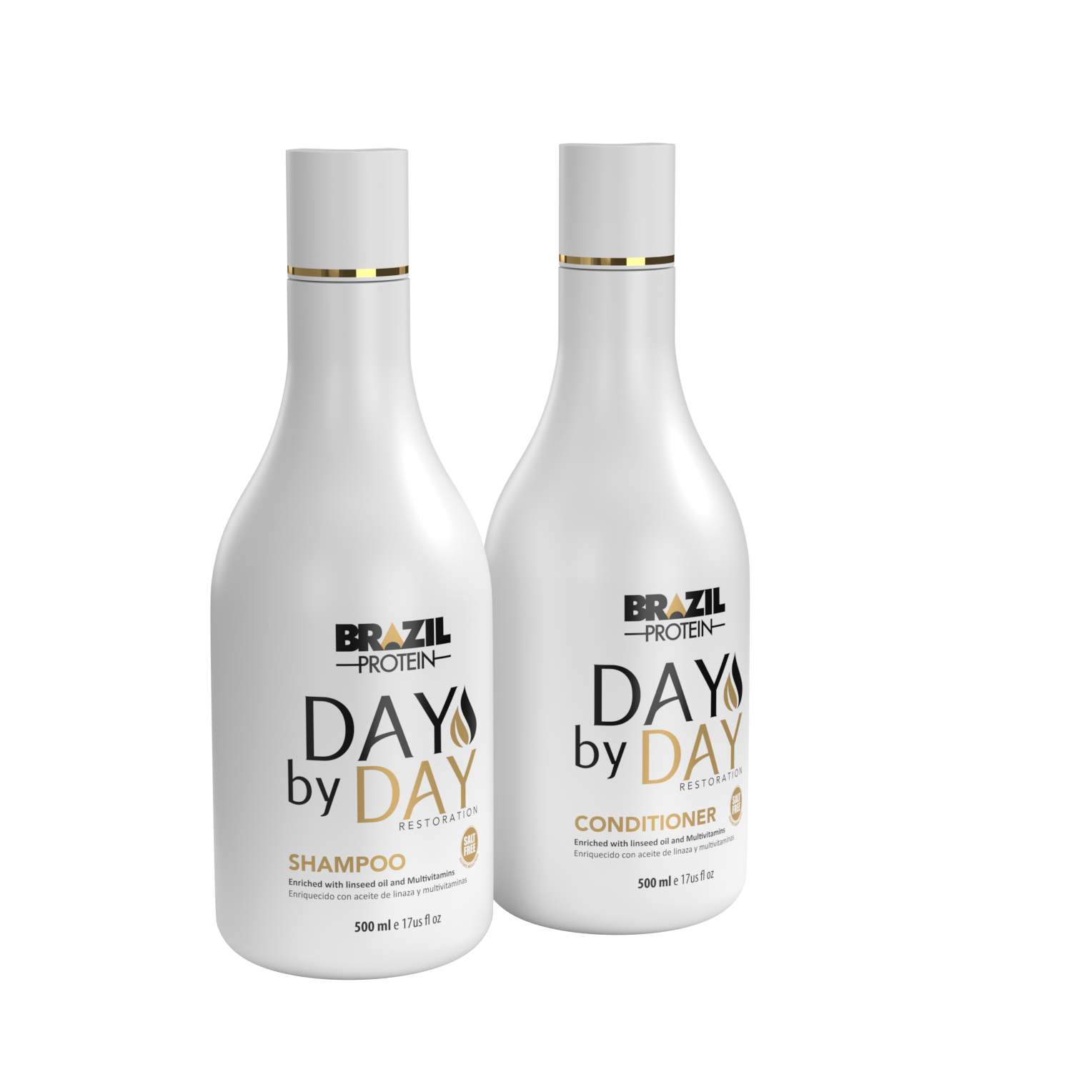 DAY BY DAY SHAMPOO ET CONDITIONER 500 ml- SHAMPOO SANS SULFAT -kstyle
