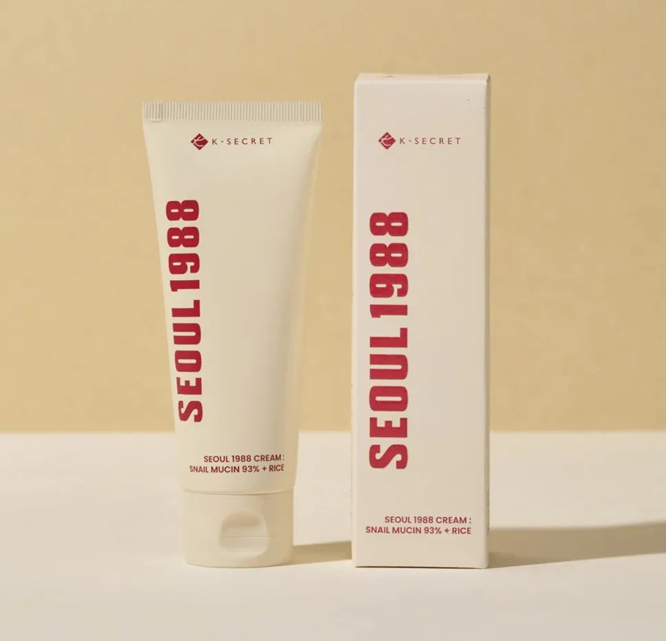 KSECRET – SEOUL 1988  Crème avec 93 % de Mucine d'Escargot et Extrait de Riz Cream : Snail Mucin 93% + Rice