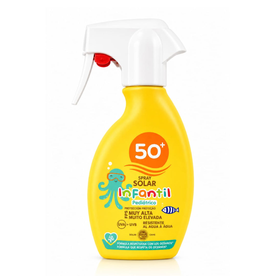 Deliplus Spray Solaire Enfant Pédiatrique FPS 50+ 250 ml | Résistant à l'eau, protection UVA + UVB, pour enfants  - 250ml