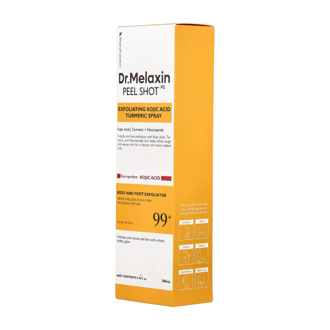 Dr.Melaxin, Peel Shot, Spray exfoliant à l'acide kojique et au curcuma _ 200 ml