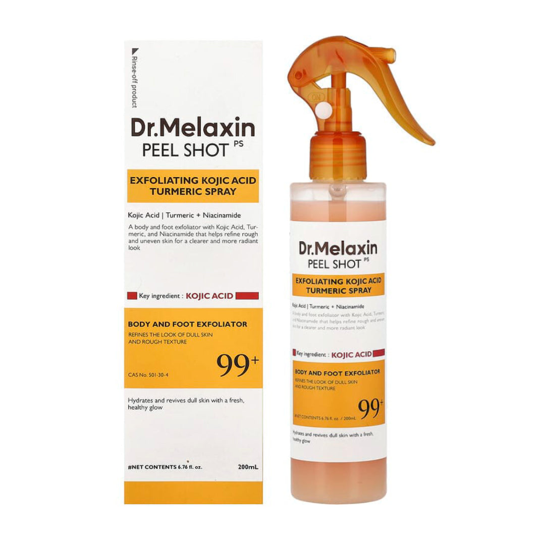 Dr.Melaxin, Peel Shot, Spray exfoliant à l'acide kojique et au curcuma _ 200 ml