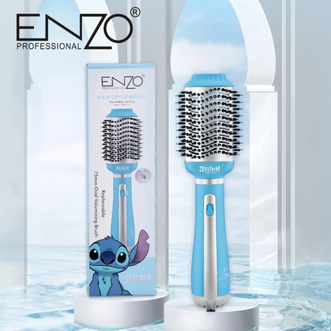 ENZO PROFESSIONAL Brosse à air chaud infrarouge multifonctionnelle 4 en 1 professionnelle EN-6221