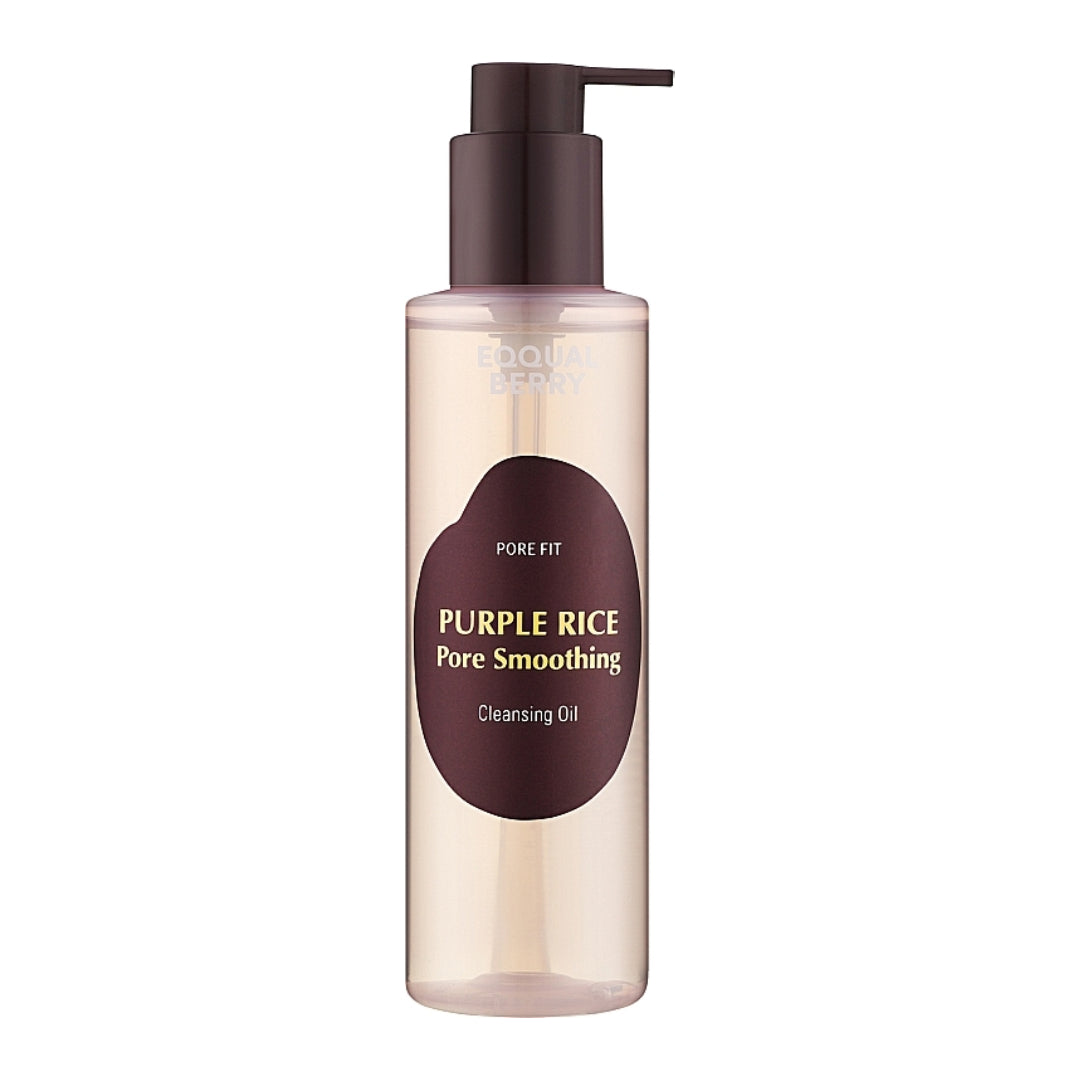 EQQUAL BERRY - Huile Nettoyante Lissante pour les pores au Riz Violet - 200 ml