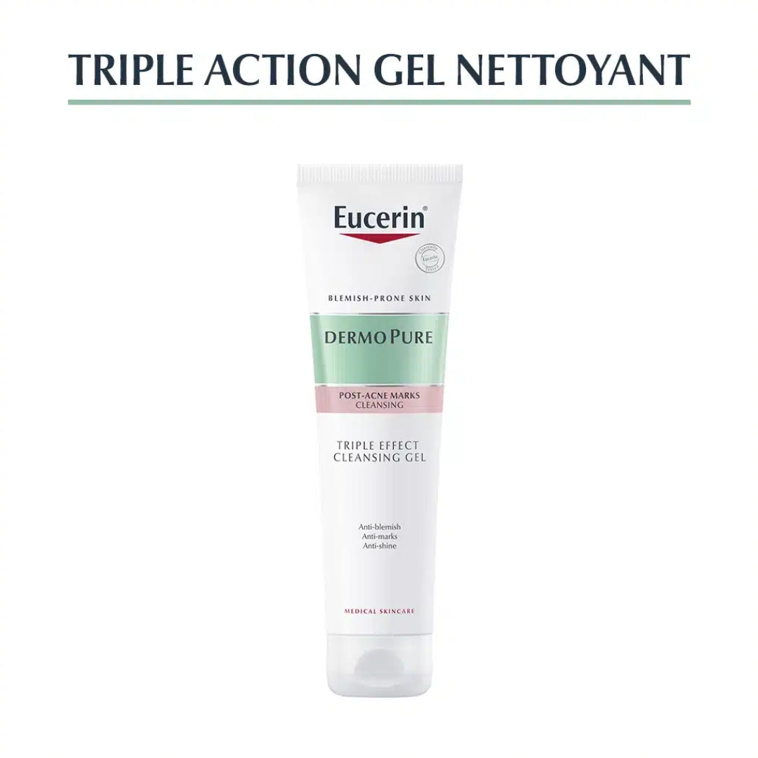 EUCERIN DERMOPURE TRIPLE ACTION GEL NETTOYANT - 150ml