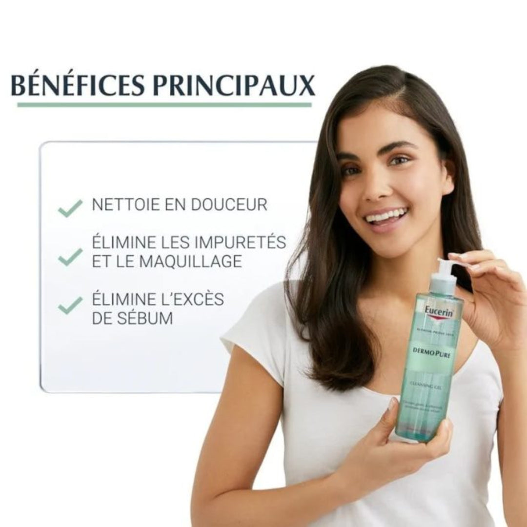EUCERIN Gel Nettoyant DermoPure - 200 ml