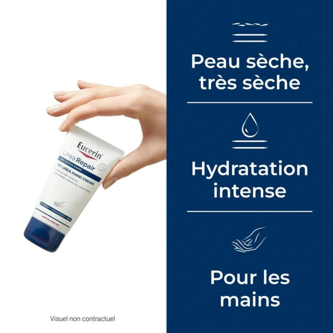 EUCERIN UreaRepair PLUS Crème Mains 5% d'Urée - 75ml