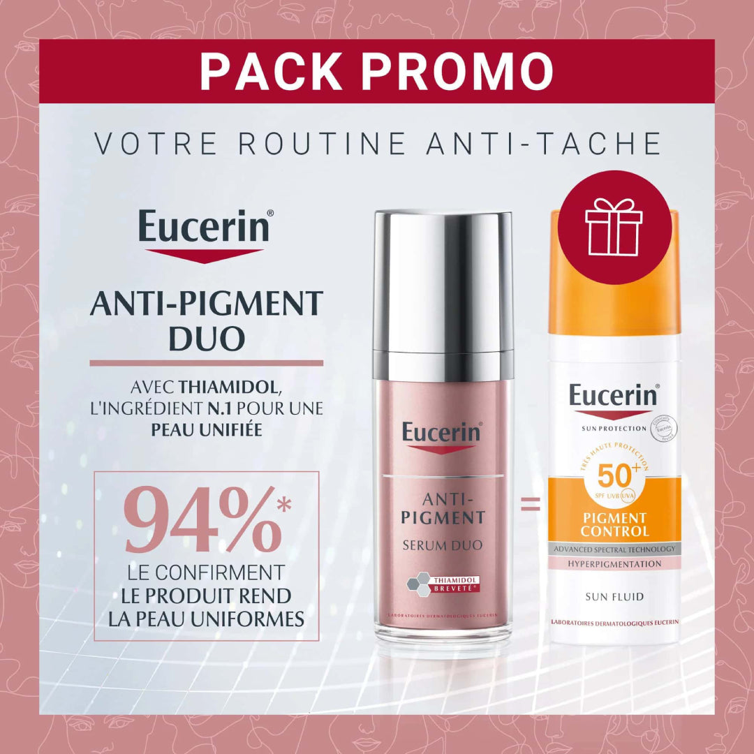 EUCERIN PACK ANTI-PIGMENT SÉRUM DUO 30 ML = PIGMENT CONTROL FLUID OFFERT