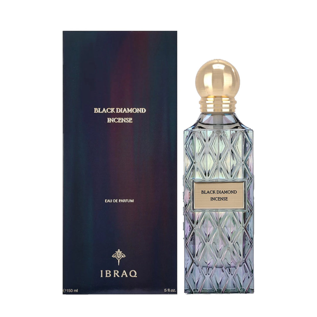 Encens Diamant Noir IBRAQ, Eau de Parfum Unisexe, 150 ML