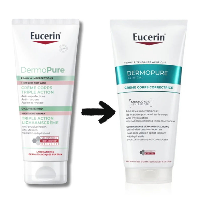Eucerin DermoPure Crème Corps Triple Action - 200 ml