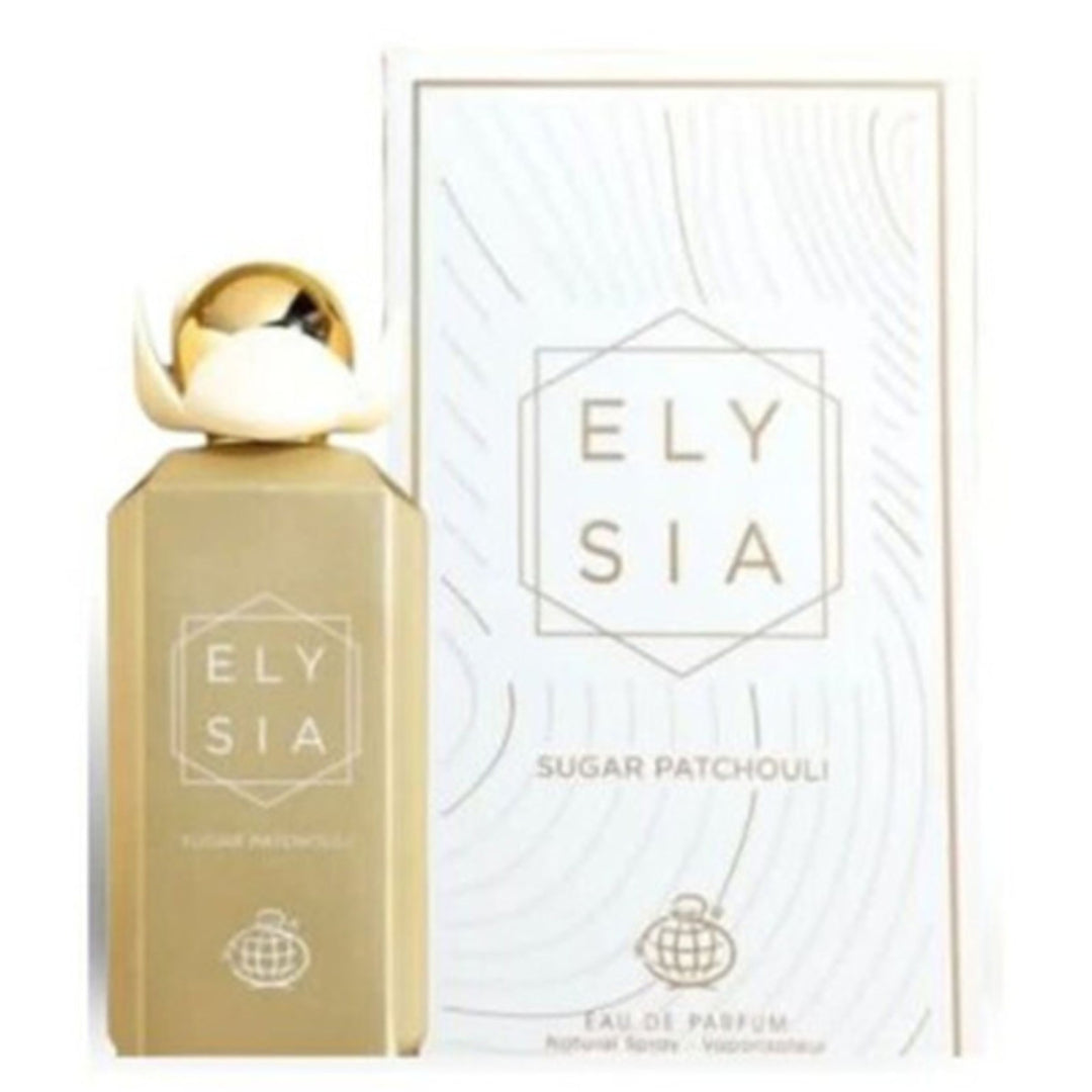 Fragrance World – ELYSIA SUGAR PATCHOULI Eau De Parfum Unisexe – 100ml
