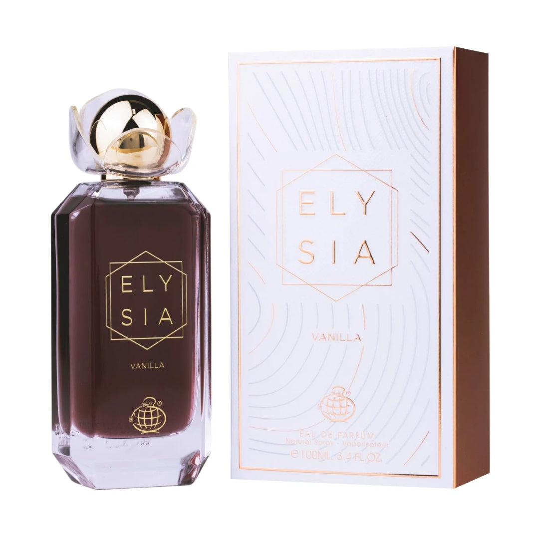 Fragrance World – ELYSIA VANILLA Eau De Parfum Unisexe – 100ml