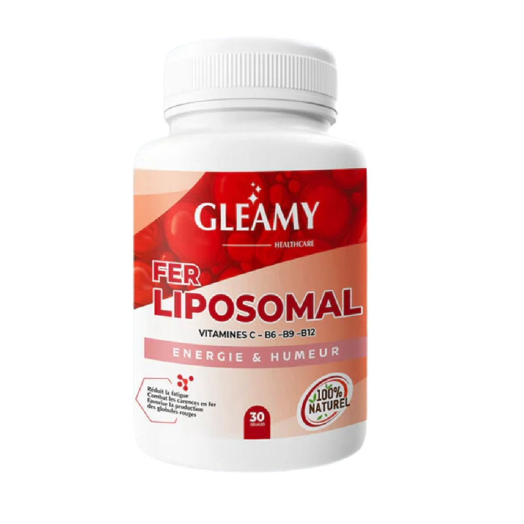 GLEAMY _ Gleamy Fer Liposomal Vitamines C - B6 - B9 - B12  / 30 Gelules