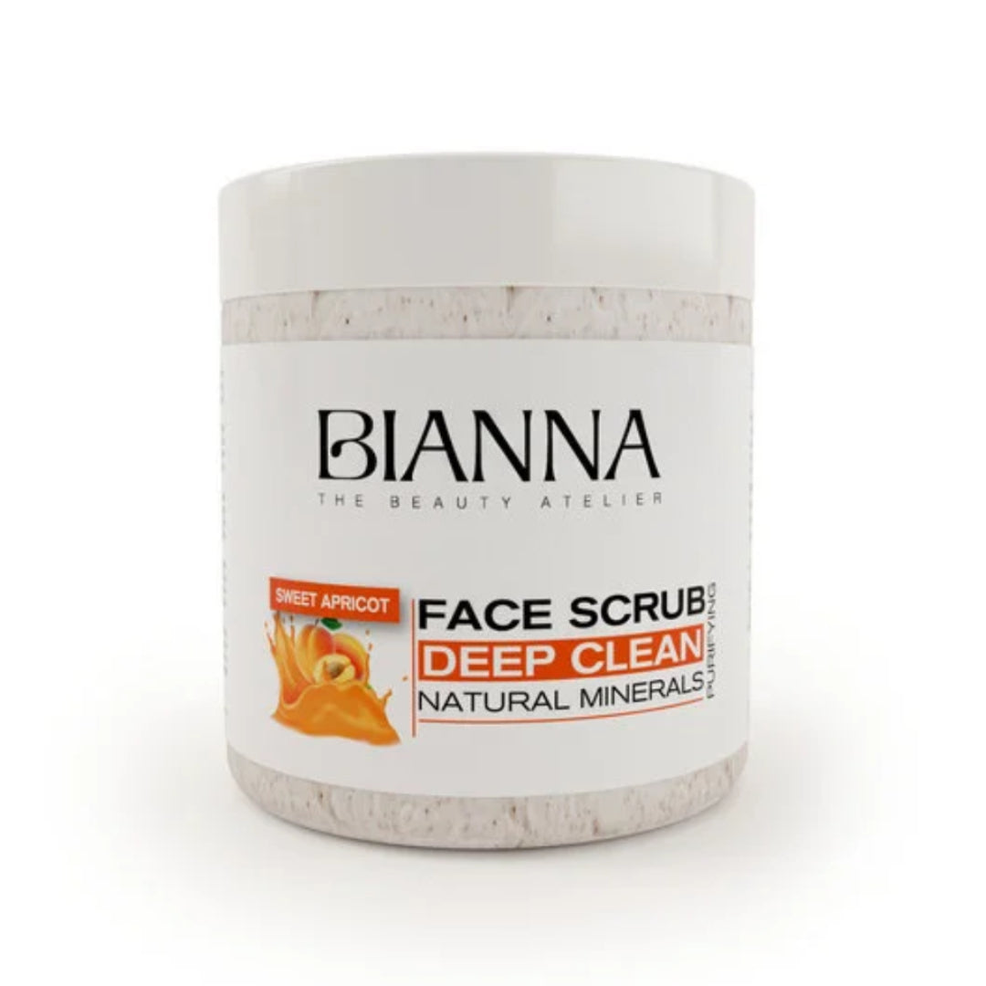Gommage Visage Bianna Nettoyage Profond à l'Abricot Doux – 500ml