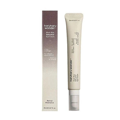 HARUHARU WONDER, Crème des Yeux au riz noir, Black Rice Bakuchiol, 20 ml (Retinol Alternative)