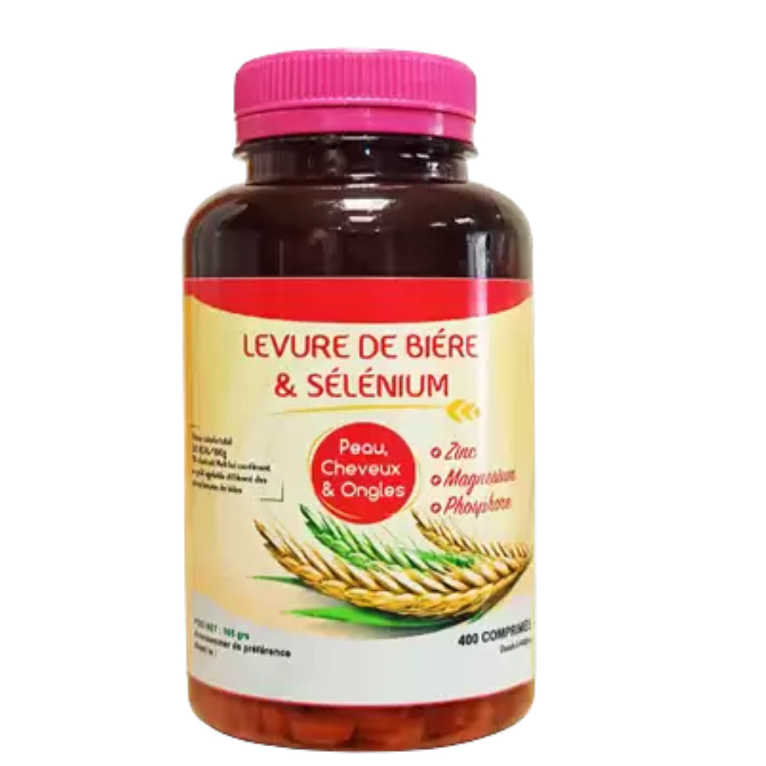 HYDRA PHYTS  _ HYDRA PHYTS LEVURE DE BIERE & SELENIUM - Zinc - Magnésium - Phosphore  / 400 Comprimes