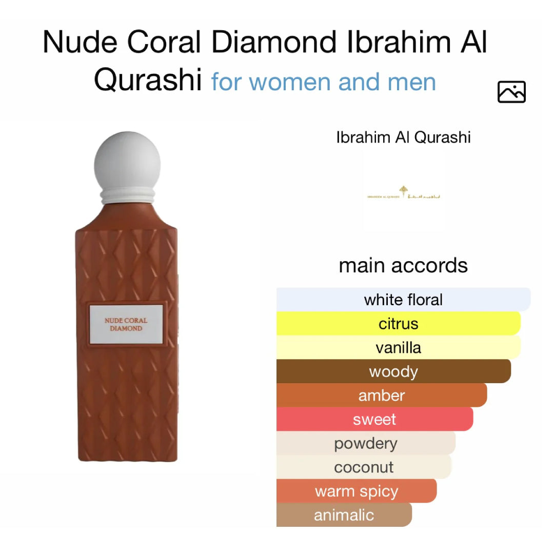 Ibraq Nude Coral Diamond, parfum unisexe, eau de parfum, 150 ML