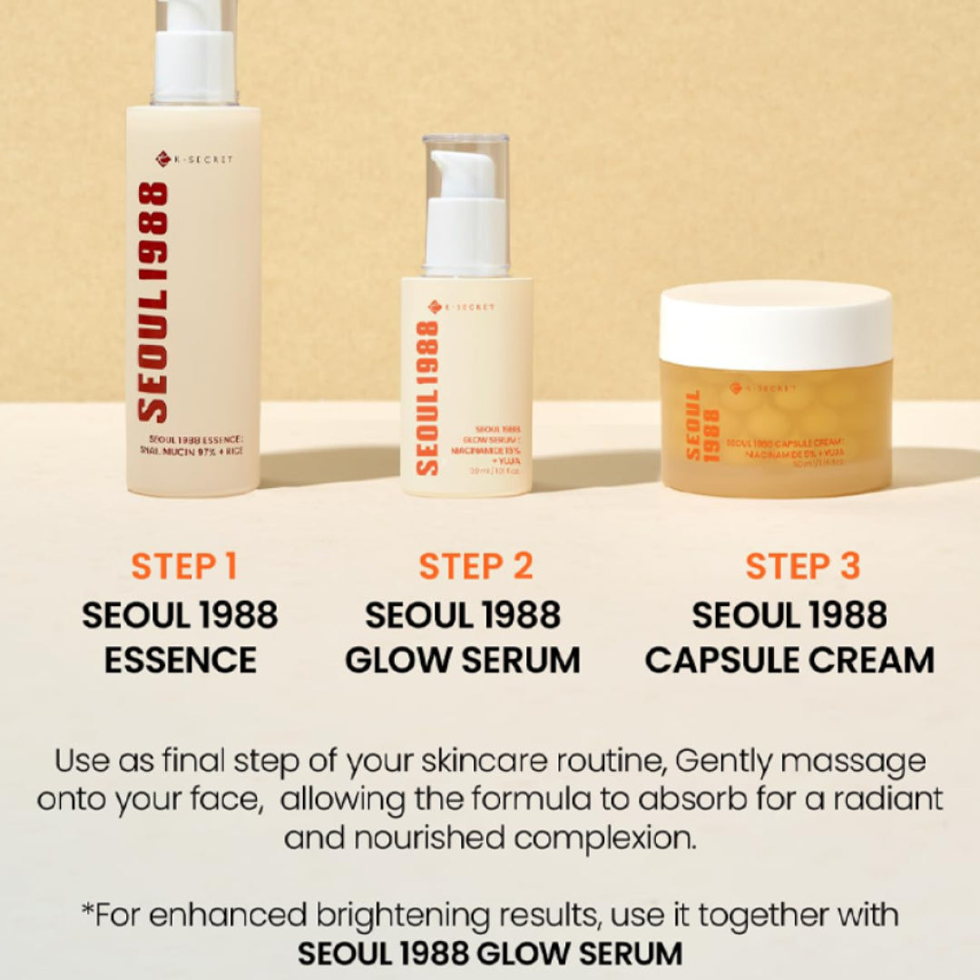 K-Secret Seoul 1988 Capsule Cream Niacinamide 5% + Yuja - 50ml
