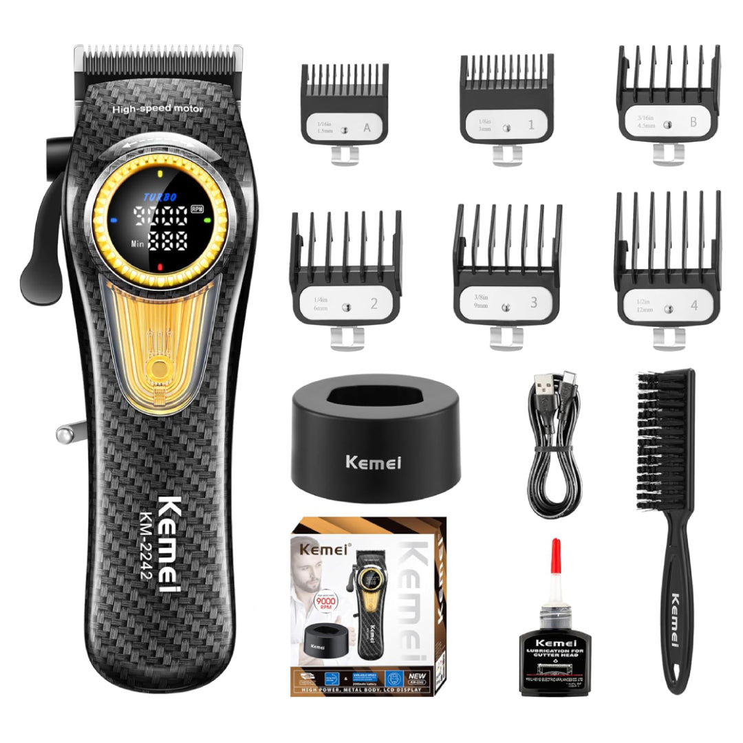 KEMEI Tondeuses à cheveux km-2242 rechargeables sans fil tondeuse à cheveux