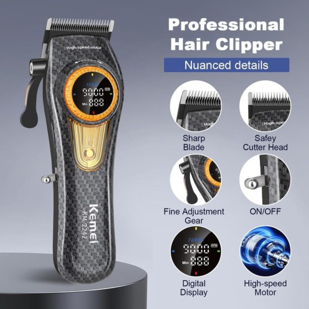 KEMEI Tondeuses à cheveux km-2242 rechargeables sans fil tondeuse à cheveux