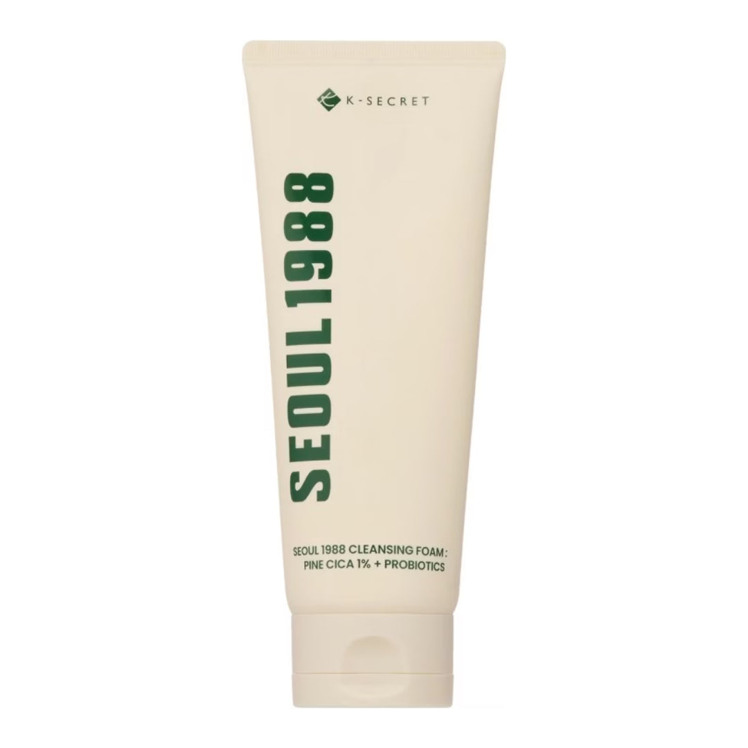 KSECRET – SEOUL 1988  CLEANSING FOAM : PINE CICA 1% + PROBIOTICS –  150 ml