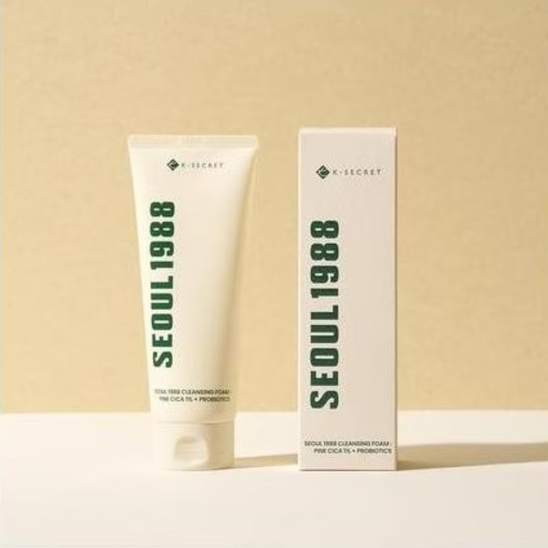 KSECRET – SEOUL 1988  CLEANSING FOAM : PINE CICA 1% + PROBIOTICS –  150 ml