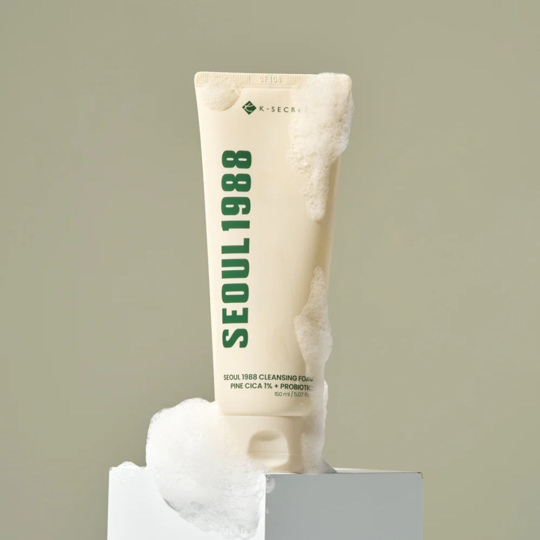 KSECRET – SEOUL 1988  CLEANSING FOAM : PINE CICA 1% + PROBIOTICS –  150 ml