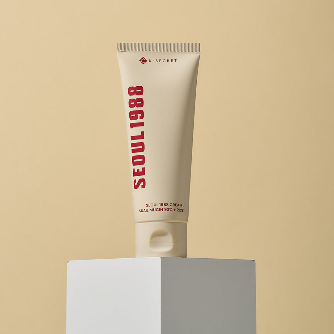 KSECRET – SEOUL 1988 CREAM SNAIL MUCIN 93 + RICE – 150 ml