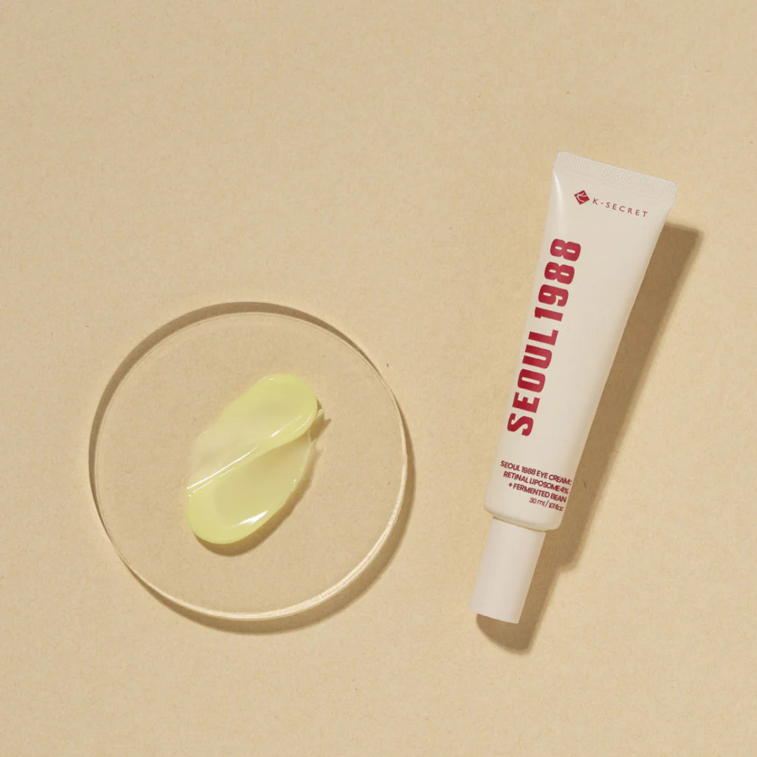 KSECRET – SEOUL 1988  Crème pour le Contour des Yeux au Rétinol et aux Enzymes de Haricots Eye Cream : Retinal Liposome 4% + Fermented Bean