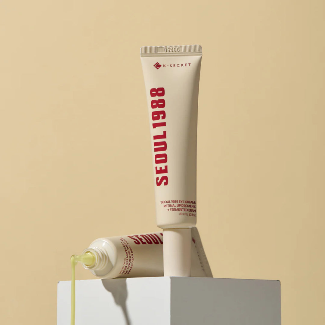 KSECRET – SEOUL 1988  Crème pour le Contour des Yeux au Rétinol et aux Enzymes de Haricots Eye Cream : Retinal Liposome 4% + Fermented Bean