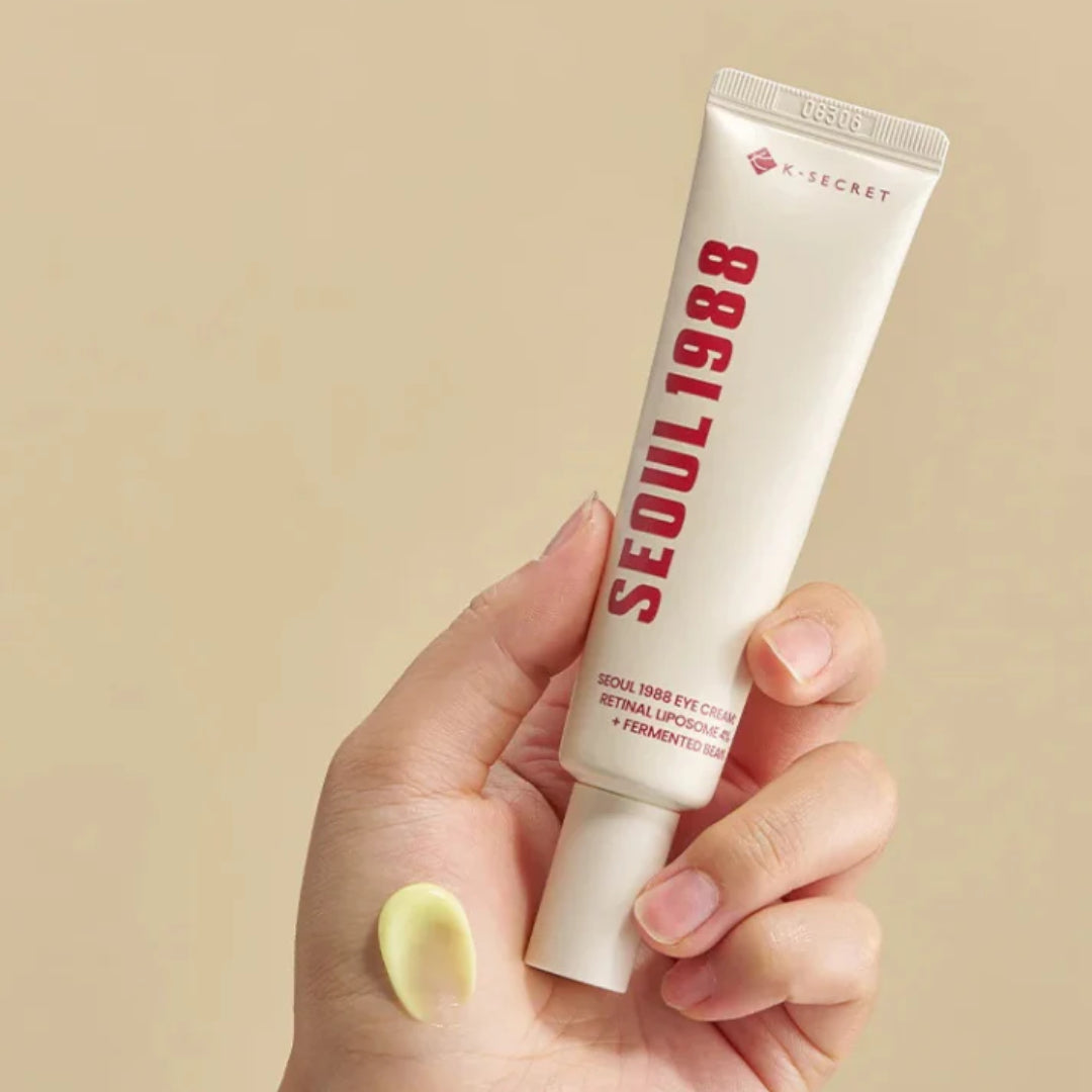 KSECRET – SEOUL 1988  Crème pour le Contour des Yeux au Rétinol et aux Enzymes de Haricots Eye Cream : Retinal Liposome 4% + Fermented Bean