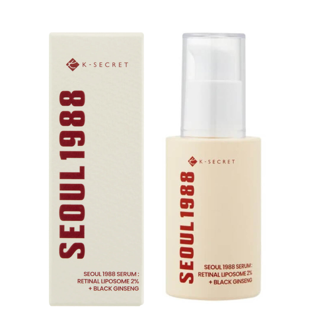 KSECRET – SEOUL 1988  Sérum Anti-âge au Rétinol Serum : Retinal Liposome 2% + Black Ginseng