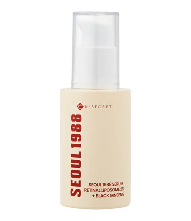 KSECRET – SEOUL 1988  Sérum Anti-âge au Rétinol Serum : Retinal Liposome 2% + Black Ginseng