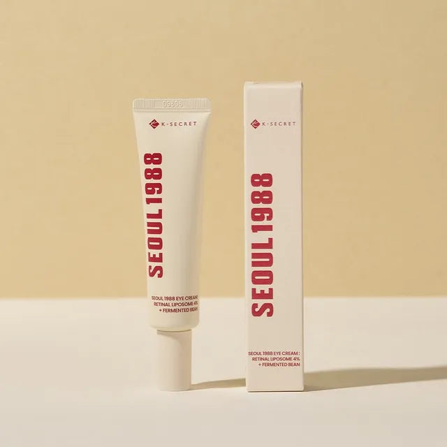 KSECRET – SEOUL 1988  Crème pour le Contour des Yeux au Rétinol et aux Enzymes de Haricots Eye Cream : Retinal Liposome 4% + Fermented Bean