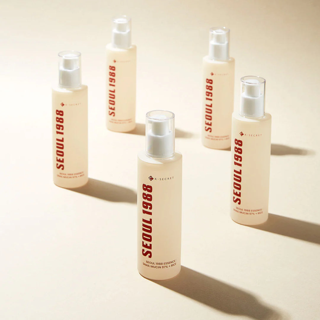 K–SECRET SEOUL 1988 ESSENCE SNAIL MUCIN 97 + RICE - 100ml