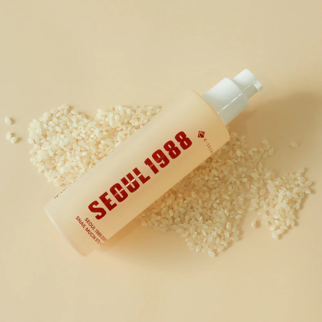 K–SECRET SEOUL 1988 ESSENCE SNAIL MUCIN 97 + RICE - 100ml