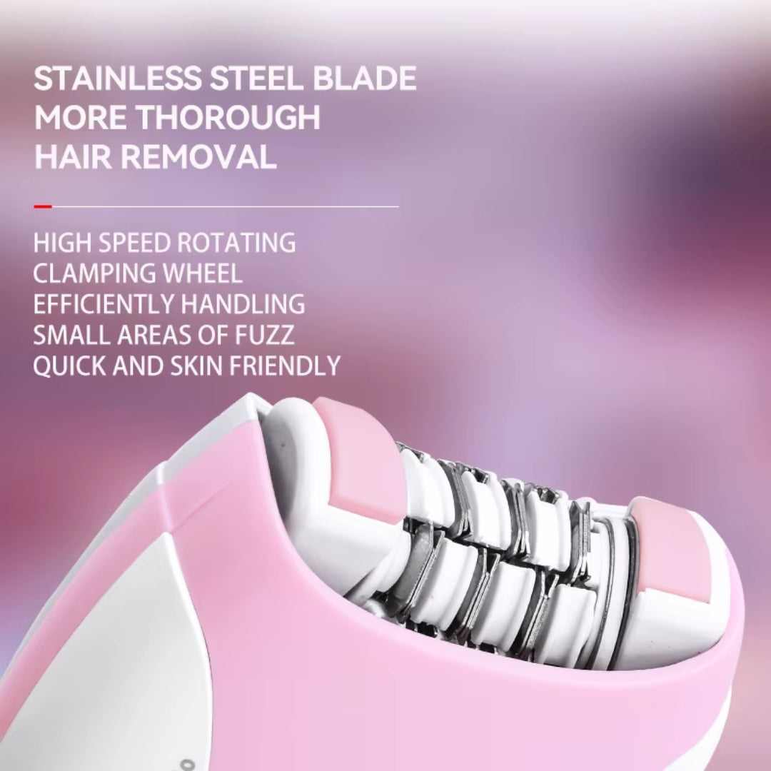 Kemei KM- 188 Épilateur électrique rechargeable Kemei pour femmes : visage, maillot, corps, jambes, pubis, aisselles et bras.