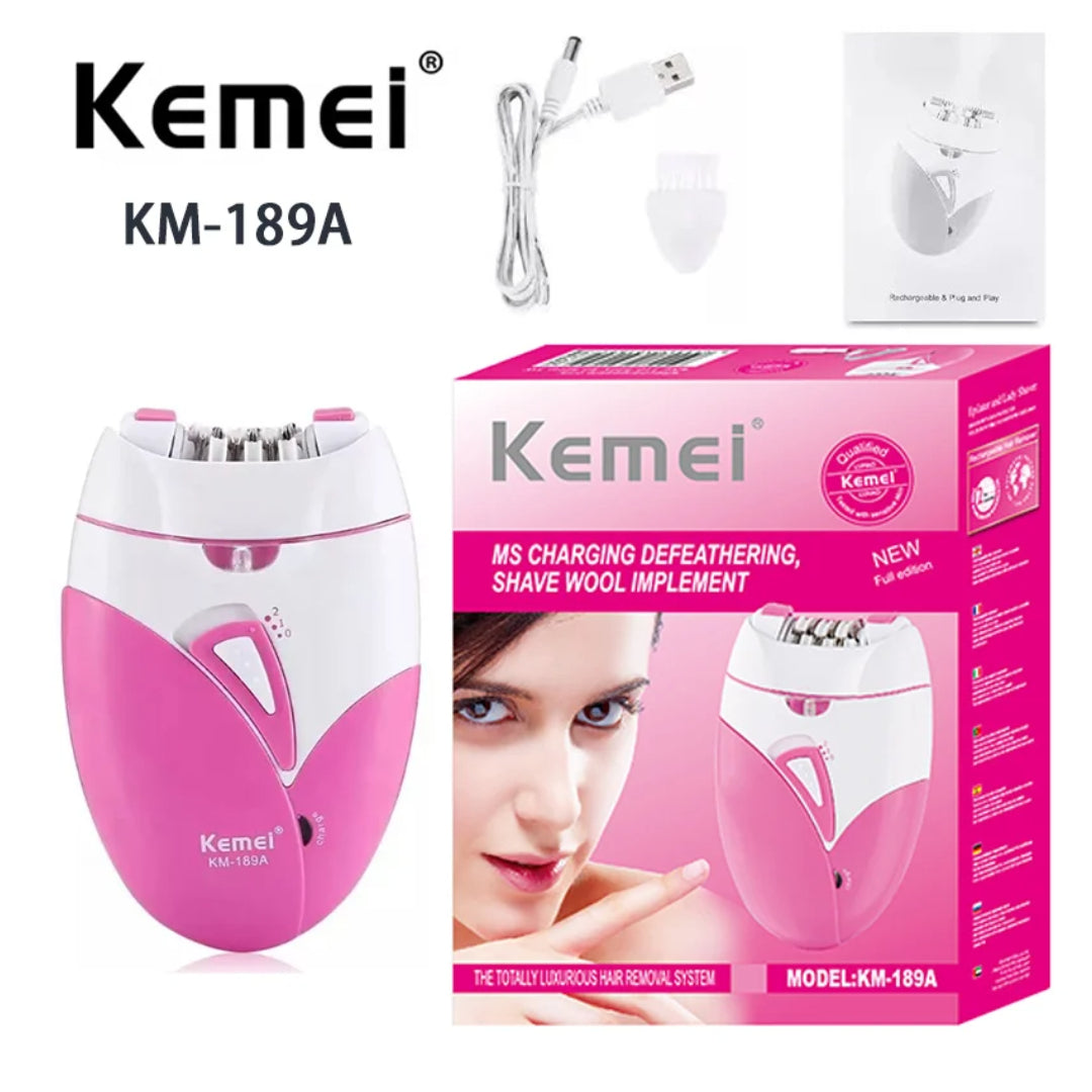Kemei KM-189A Épilateur électrique, épilateur, corps, aisselles, jambes, bikini, parties intimes