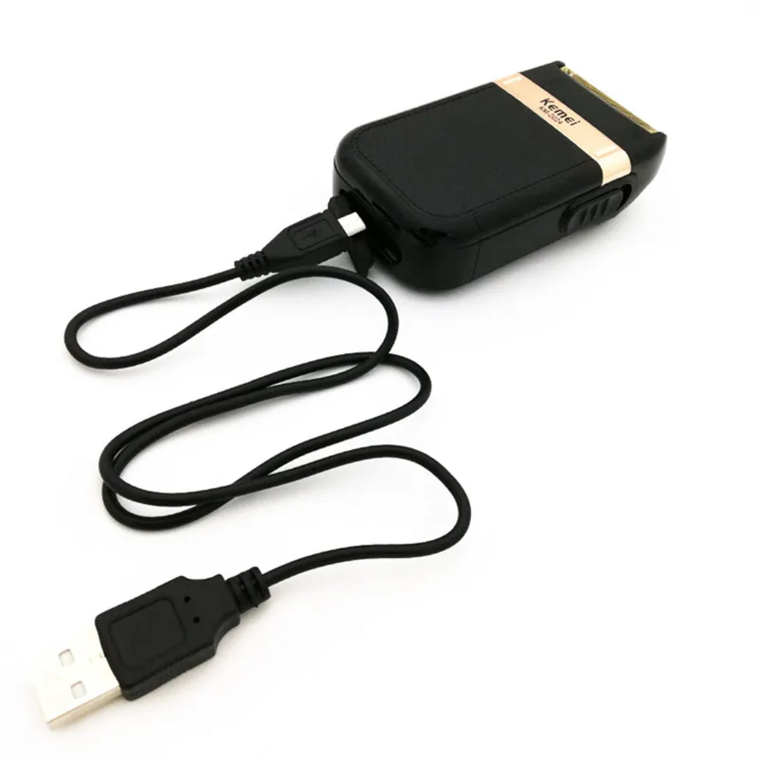 Kemei KM-2024 Rasoir électrique professionnel USB Rechargeable hommes rasoir électrique étanche