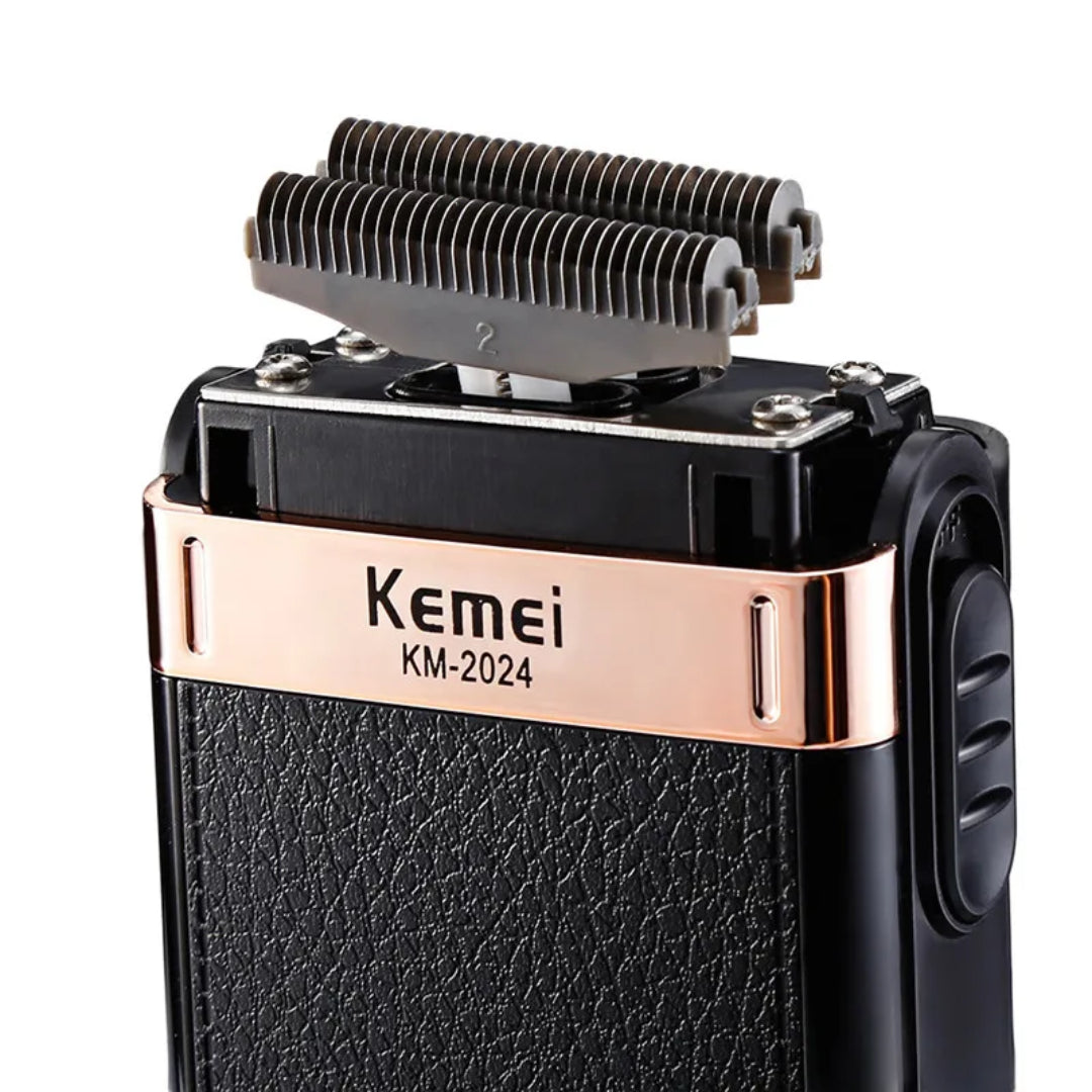 Kemei KM-2024 Rasoir électrique professionnel USB Rechargeable hommes rasoir électrique étanche