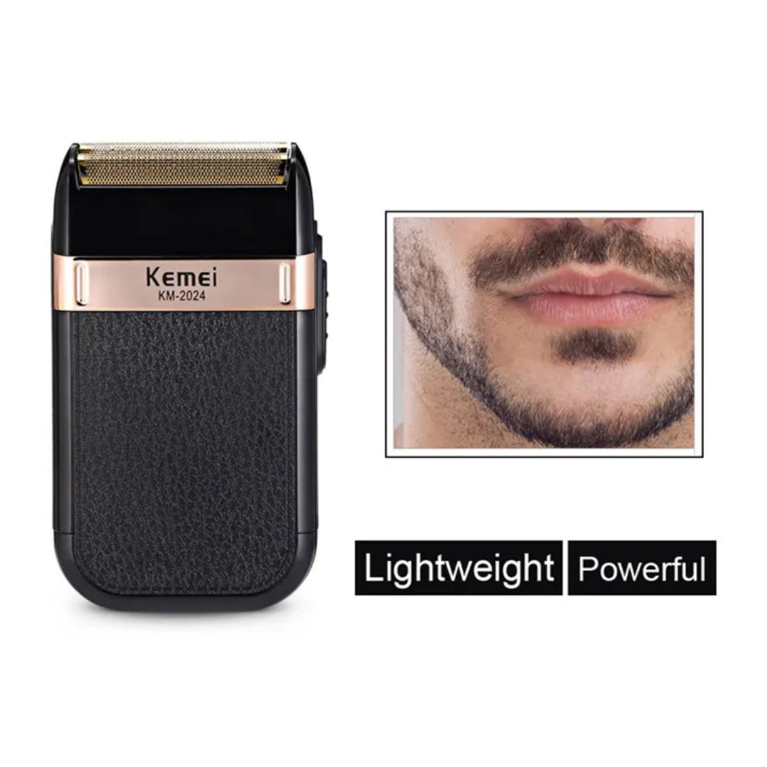Kemei KM-2024 Rasoir électrique professionnel USB Rechargeable hommes rasoir électrique étanche
