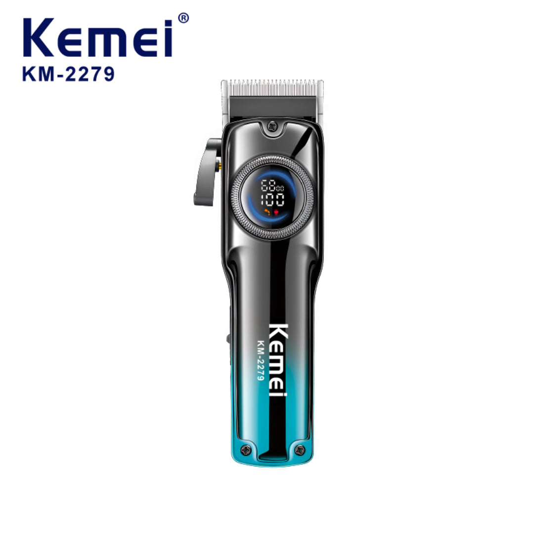 Kemei KM-2279 Tondeuse à cheveux professionnelle Pour Hommes, Avec écran LCD, Rechargeable et Réglable.