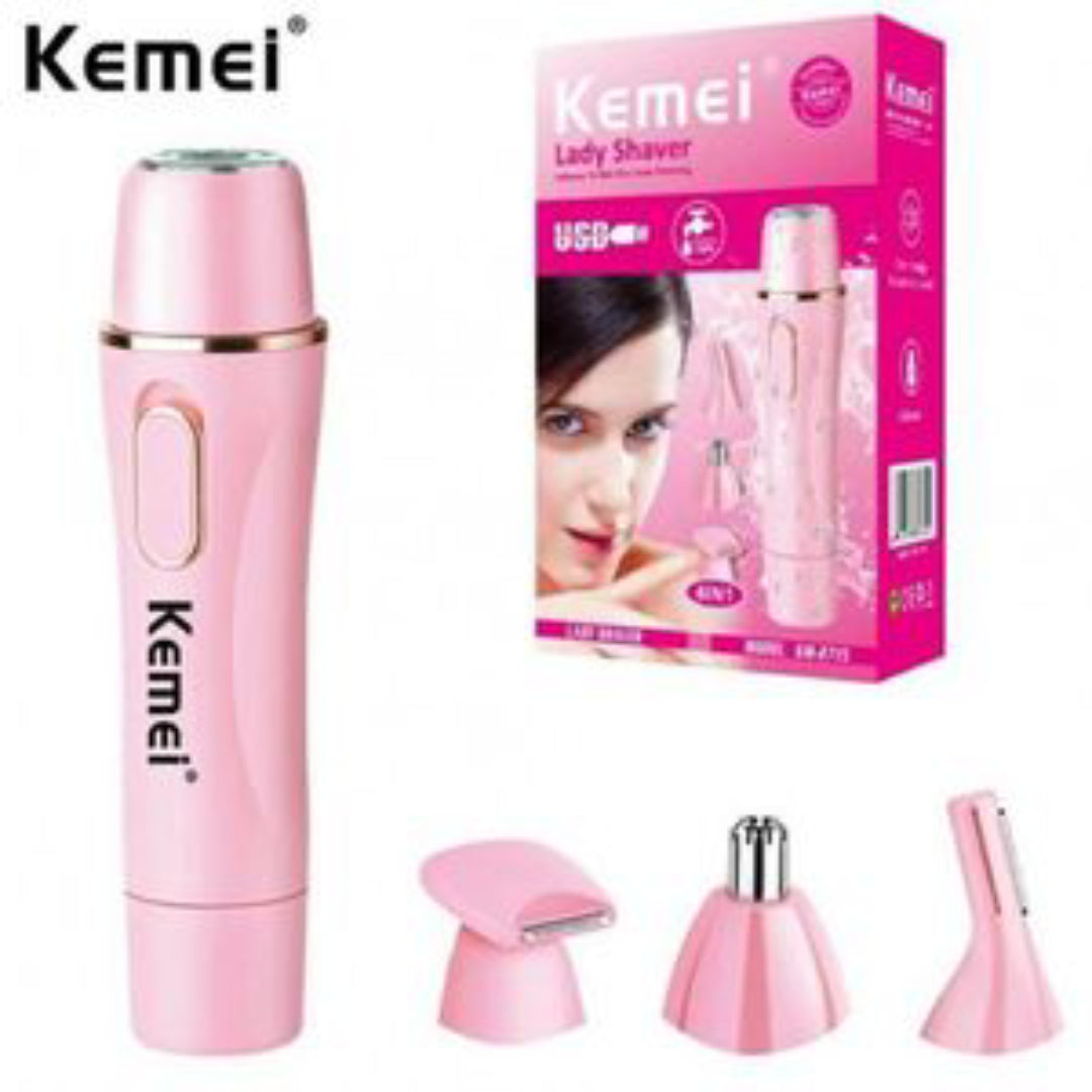 Kemei KM-2715 rasoir électrique Multifonction 4 en 1 tondeuse rechargeable